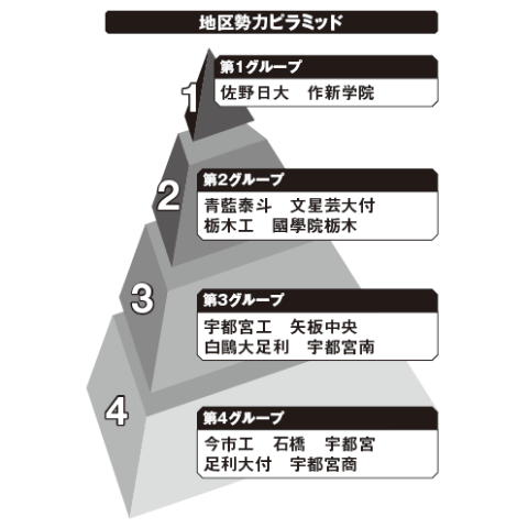 栃木地区勢力ピラミッド